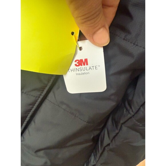 All in Motion Men Large Black Full Zip Midweight Puffer Jacket 3M Thinsulate - Picture 9 of 16